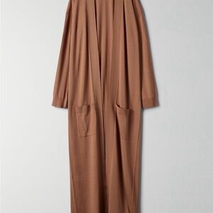 Babaton Long Tan Duster Cardigan